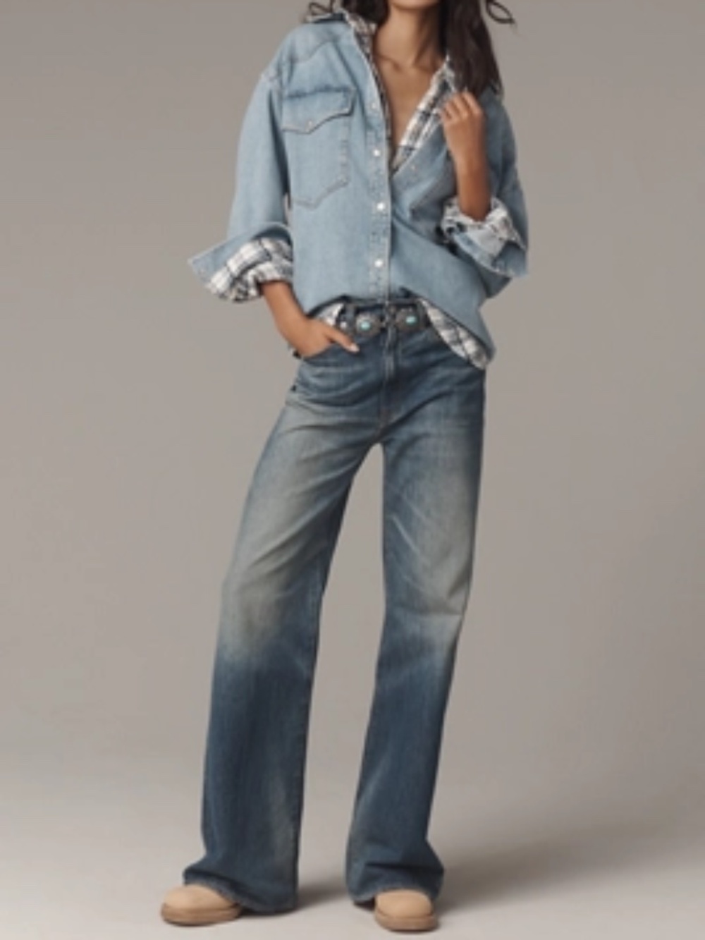 Denimist Helena High-Rise Wide-Leg Jeans NWT size 28